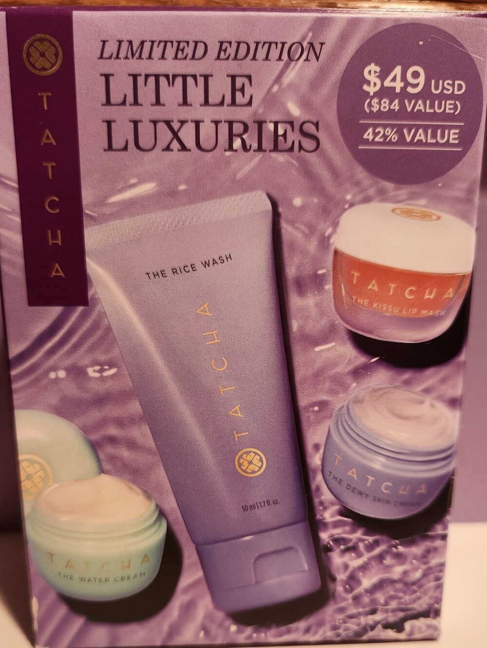 TATCHA Little Luxuries Set — Lavender The Rice Wash & Masks